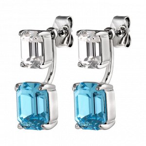 TETI SS AQUA/CRYSTAL серьги 460007