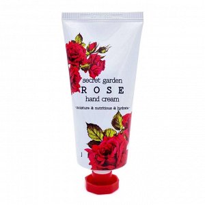Jigott Крем для рук с экстрактом розы / Secret Garden Rose Hand Cream, 100 мл