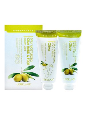 Lebelage Набор кремов для рук и ног с оливой / Daily Moisturizing Olive, 100 мл*2