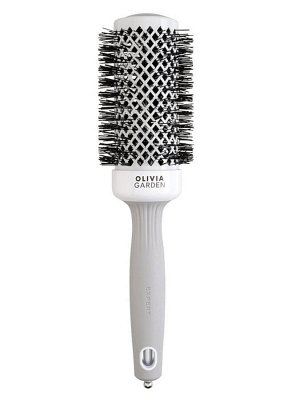 Olivia Garden Термобрашинг для укладки волос / Expert Blowout Shine White & Grey, 45 мм, бело-серый