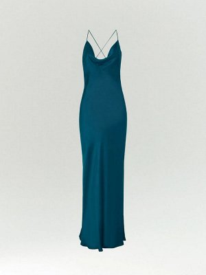 Платье макси с открытой спиной, PL1597/jewel