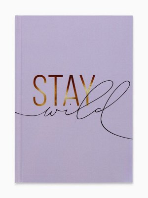 Ежедневник А5, 160 листов, в твердой обложке, Stay wild