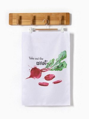 Полотенце Доляна Beet, 40x60±3 см, 100% п/э, микрофибра