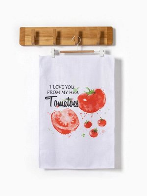 Полотенце Доляна Tomato, 40x60±3 см, 100% п/э, микрофибра