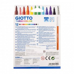 Фломастеры 12 цветов GIOTTO Turbo Color 2.8 мм 71400