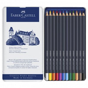 Карандаши художественные Faber-Castell 12 цветов, в металлической коробке
