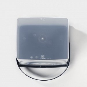 Контейнер для стирального порошка, 5 л, 19.6x16.7x23 см, пластик, МИКС