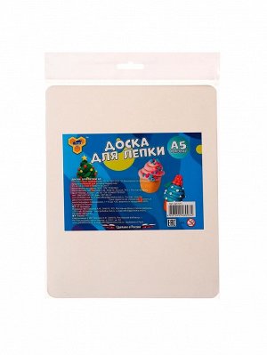 Доска для лепки А5 Calligrata, эконом, 600 мкм, белая