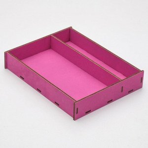 Ящик-коробка «Макарунас», маджента, 25,5 х 20 х 4,5 см