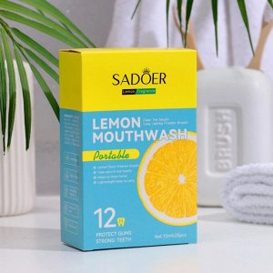 Ополаскиватель для полости рта SADOER освежающий лимон, 1 шт.