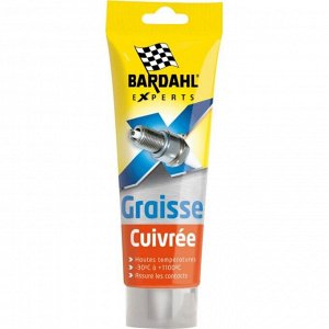 Смазка пластичная Bardahl Copper Grease, многоцелевая, медная, термостойкая (до 1100°C), туба 150г, арт. 1533