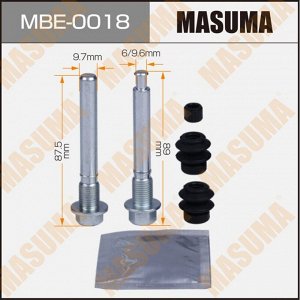 Ремкомплект направляющих тормозного суппорта Masuma, задний, арт. MBE-0018