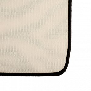 Набор ковриков для ванны и туалета Доляна «Зебра», 2 шт: 40x45, 50x80 см