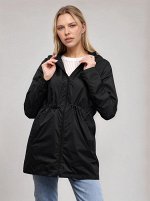 Плащ-ветровка женская &quot;SALE25-3&quot; черный