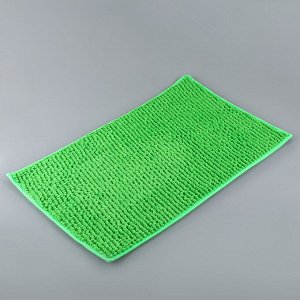 Набор ковриков для ванны и туалета «Букли», 2 шт: 40?50, 50?80 см цвет зелёный