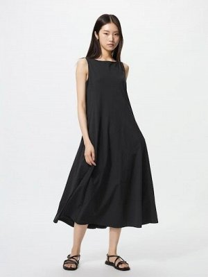 UNIQLO Ultra Stretch AIRism One-Piece – платье из ультрастрейч-материала AIRism увеличенной длины