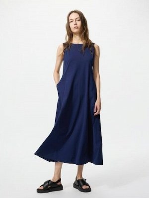 UNIQLO Ultra Stretch AIRism One-Piece – платье из ультрастрейч-материала AIRism увеличенной длины