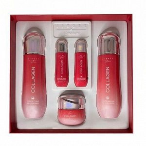 Набор увлажняющих средств для лица с коллагеном Jigott Signature Collagen Essential Skin Care 3SET (тонер, эмульсия, крем для лица)