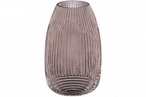 Коричневая стеклянная ваза 19x19x30 см