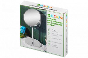 Двустороннее зеркало на подставке 18,5x15x34,5 см, хром