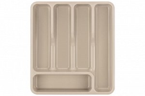 Широкий лоток для столовых приборов 33x29,5x5,3 см, цвет латте (740020)