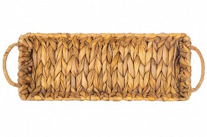 Плетеная корзина с ручками 42x14x10 см