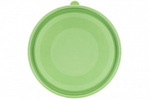 Салатница с крышкой 1,2 л, светло-зеленая, 16,8x16,8x8,7 см (модель 394)