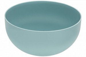 Салатница с крышкой 4 л, 25,5x25,5x12,3 см, серо-голубая (модель 282)