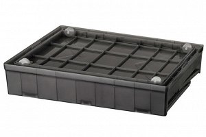 Складной ящик на колесах без крышки 43,5x33,5x31,2 см (графит)
