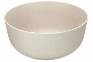 Салатник 25x25x11.7 см, 4 л с бамбуковой крышкой и столовыми приборами, бежевый