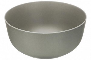 Салатник 25x25x11,7 см, 4 л с бамбуковой крышкой и столовыми приборами, серый