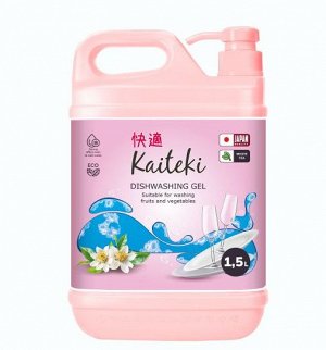 Kaiteki Средство для мытья посуды белый чай, 1,5 л