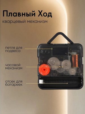 Часы настенные интерьерные для кухни, 3d "Время кофе", большие, d=50 см, чёрные