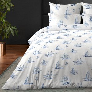 Постельное белье. Цвет: Regatta blue