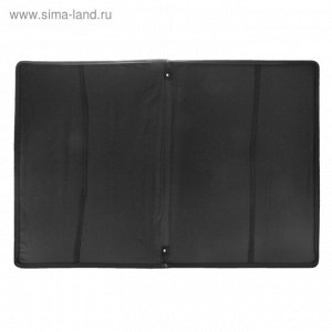 Папка А1 с ручками текстиль 920х680х40 мм «Вдохновение» с карманом чёрная
