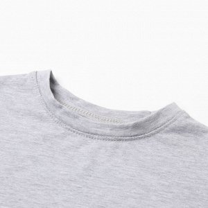 Футболка детская MINAKU: Basic Line KIDS, цвет серый меланж.