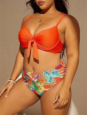 Женский раздельный купальник Plus Size
