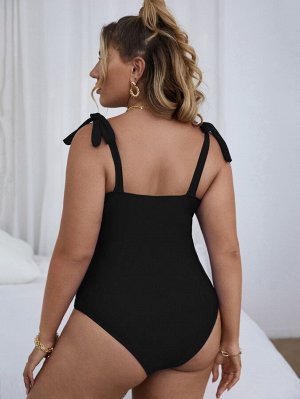 Женский слитный купальник Plus Size
