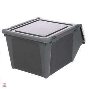Контейнер для овощей, пластик, 11л, 35х25,5х19 см, серый