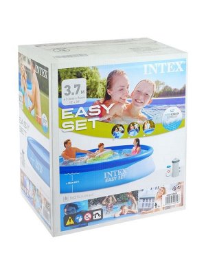 Бассейн надувной INTEX Easy Set 28132NP, 366x76 см, фильтр-насос, круглый
