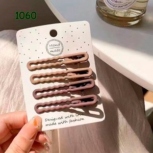 Заколки для волос в кофейных тонах