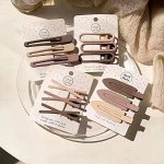 Заколки для волос в кофейных тонах