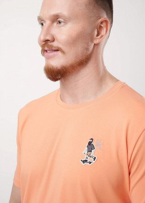 Футболка. Цвет: св.оранжевый
