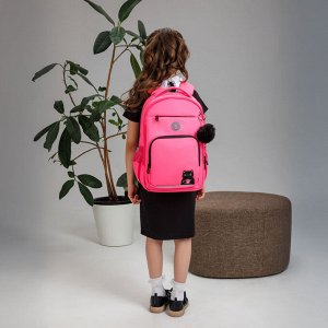 Школьный рюкзак GRIZZLY с двумя отделениями, для девочек