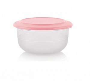 СК Чаша сервировочная 2,1 л, 1шт  - Tupperware® с розовой крышкой.