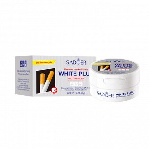 Осветляющий зубной порошок Sadoer Super White Tooth Powder (для курильщиков)