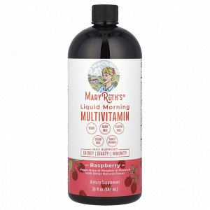 MaryRuth's, жидкая мультивитаминная добавка для утреннего приёма, с малиновым вкусом, 887 мл (30 жидк. унций)