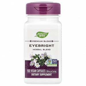 Nature's Way, Eyebright, смесь трав, 100 веганских капсул