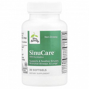 Terry Naturally, SinuCare ™ с эвкалиптом, 30 мягких таблеток