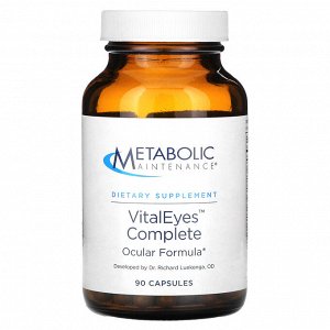 Metabolic Maintenance, Vital Eyes Complete, формула для глаз, 90 капсул